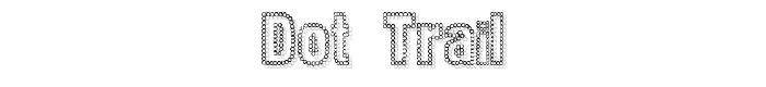 Dot Trail font